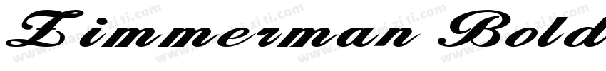 Zimmerman Bold字体转换